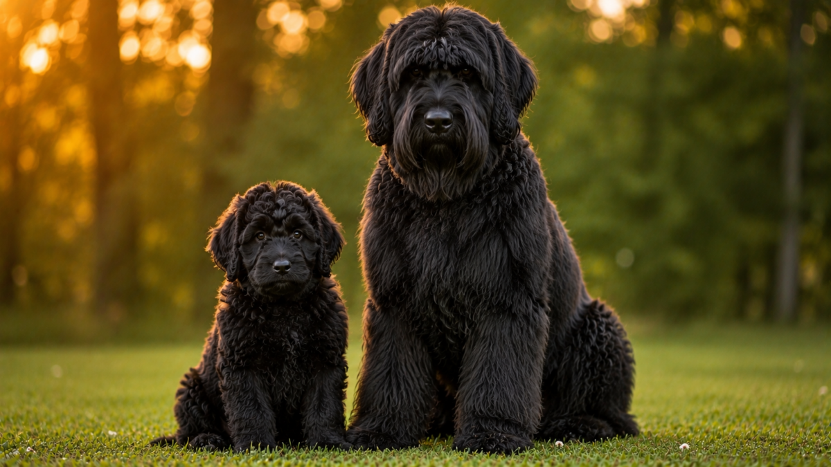 Black Russian Terrier puppy