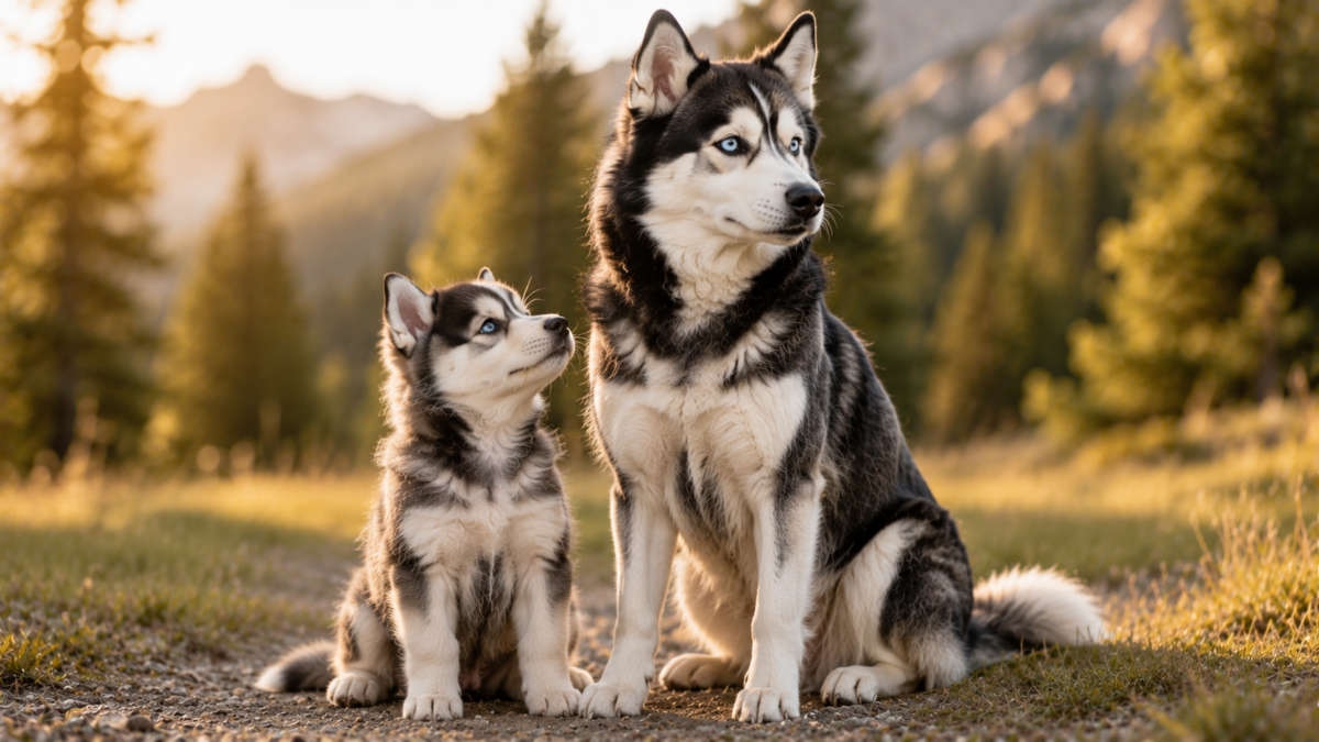 Miniature Huskies puppy