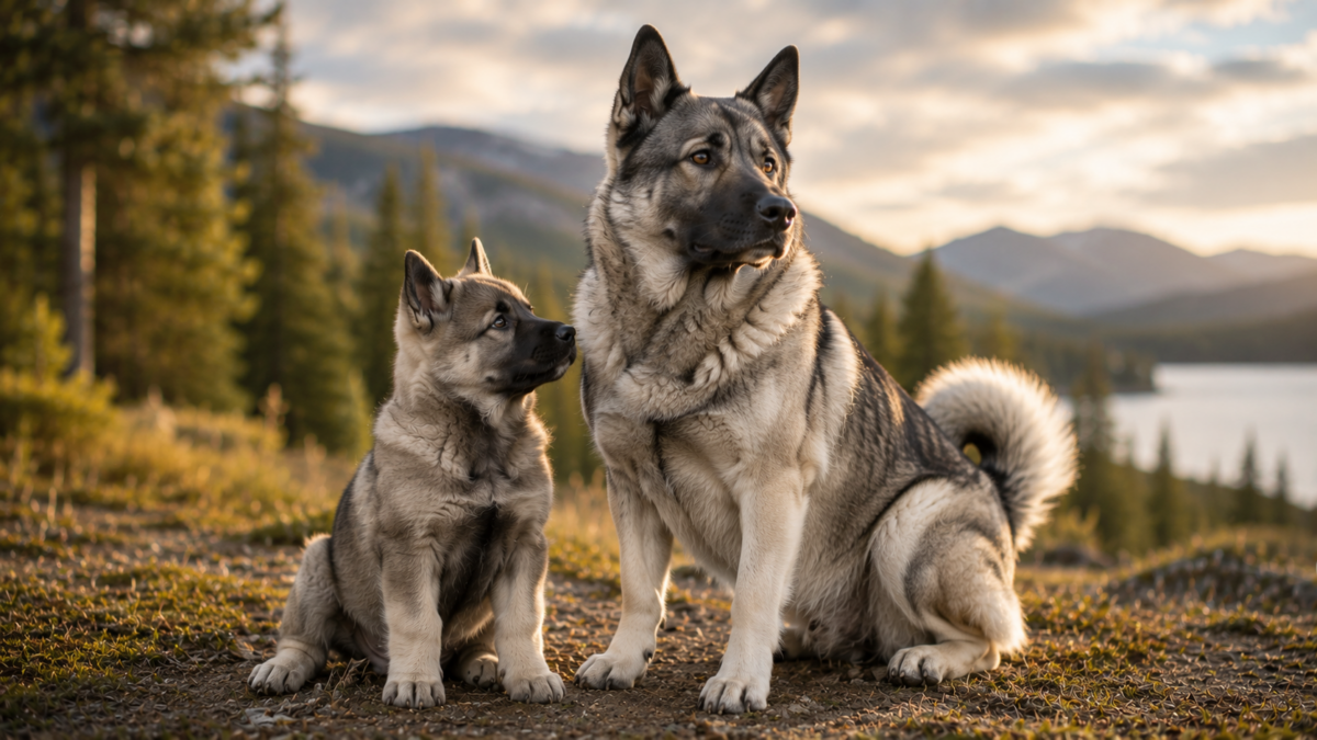 Elkhound puppy