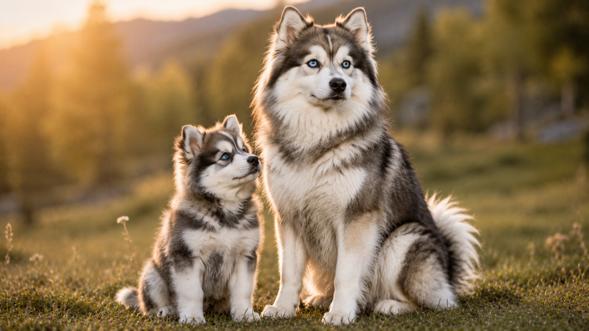 Pomskies puppy