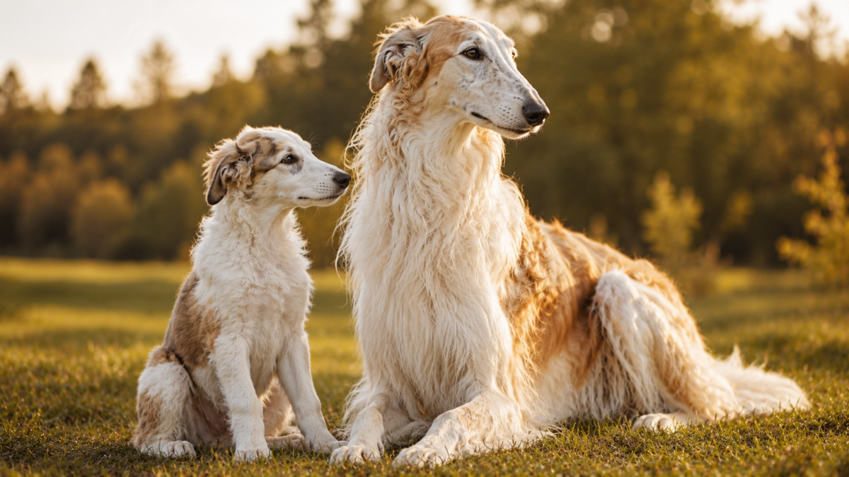 Russian Wolfhound puppy