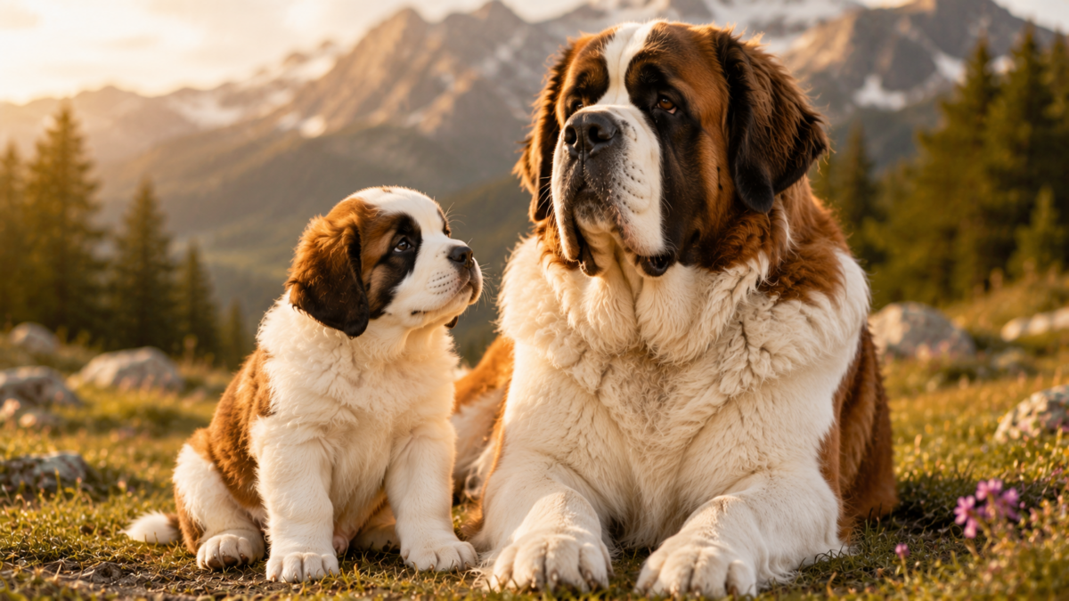 Saint Bernard puppy