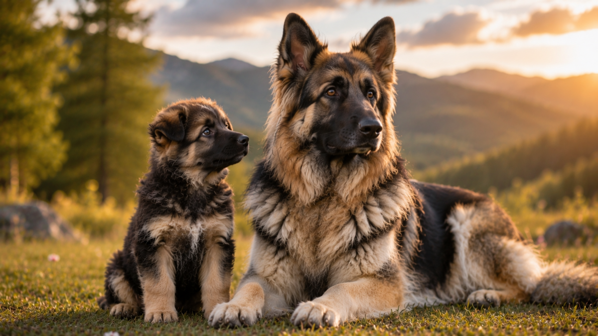 Shiloh shepherd puppy