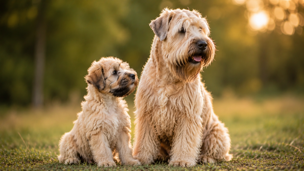 Wheaten Terrier (Soft Coated) puppy