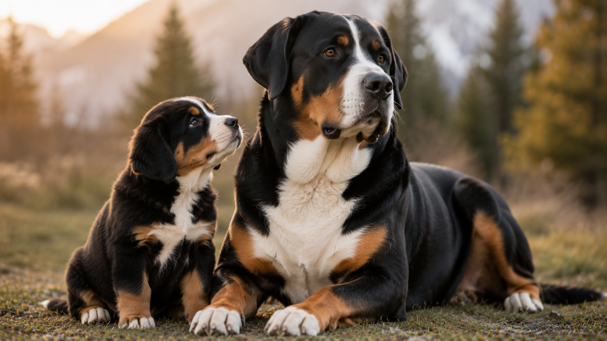 Swiss Mountain Dog puppy